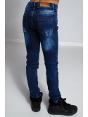 Pantaloni copii din denim cu fermoare NDZ202 - Magazin online - Boutique